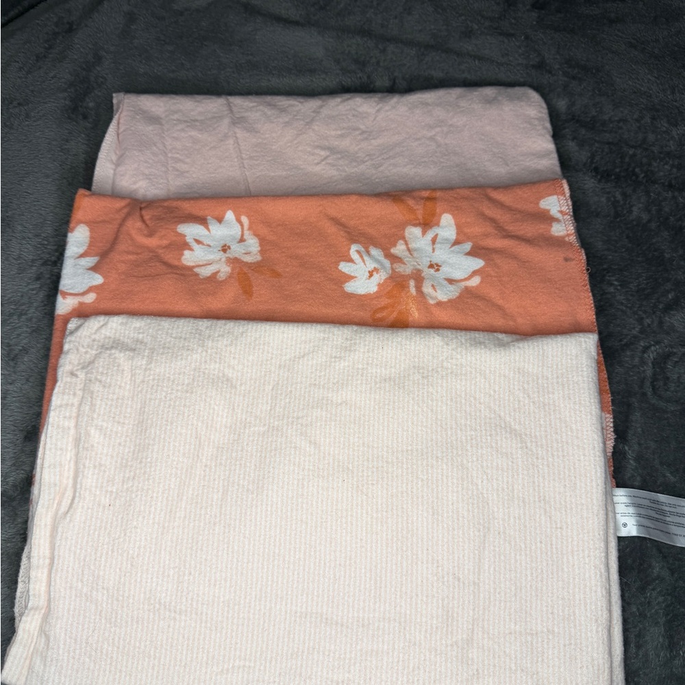 Carter's Pink, Orange, and Cream Baby Blankets